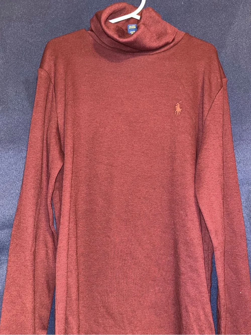Polo by Ralph Lauren Men's Brick Red Turtleneck Sweater